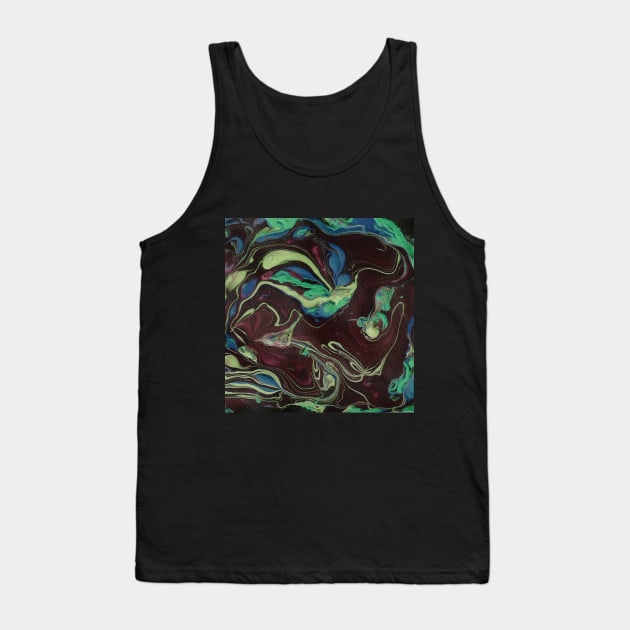 Dark Marble Tank Top by theartistmusician